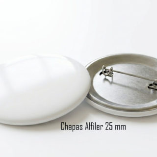 CHAPA PERSONALIZABLE DE 25 MM