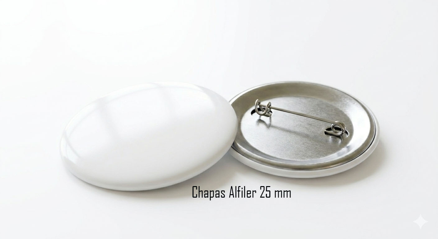 CHAPA PERSONALIZABLE DE 25 MM