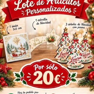Lote artículos personalizados oferta 20€